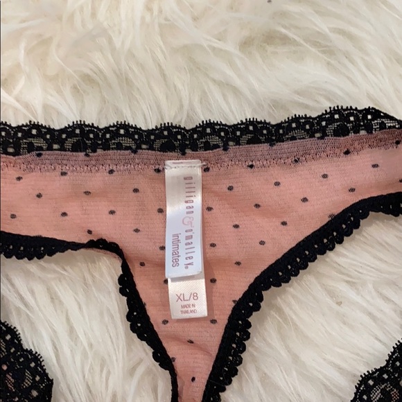 NWOT Gilligan & O'Malley Pink Polka Dot Thong - Picture 3 of 4